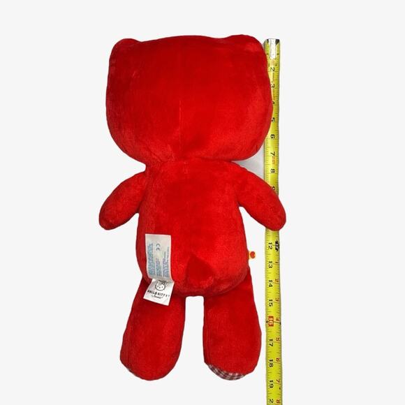 Limited Edition 2011 Hello Kitty Build A Bear Sanrio Red Gingham Heart NO BOW - Picture 8 of 11